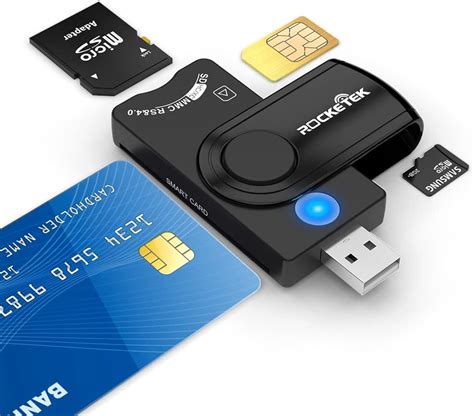 Smart Card Reader, 4 in 1 USB SIM Card Adapter, Identiv Credit 